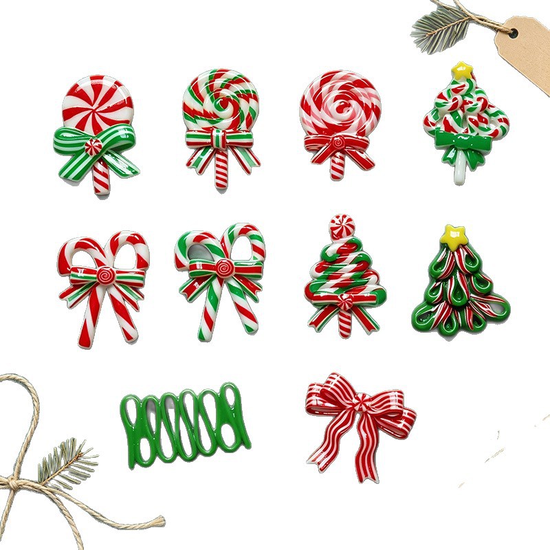5pcs Christmas Resin Accessori - Gold 6138 评论和价格