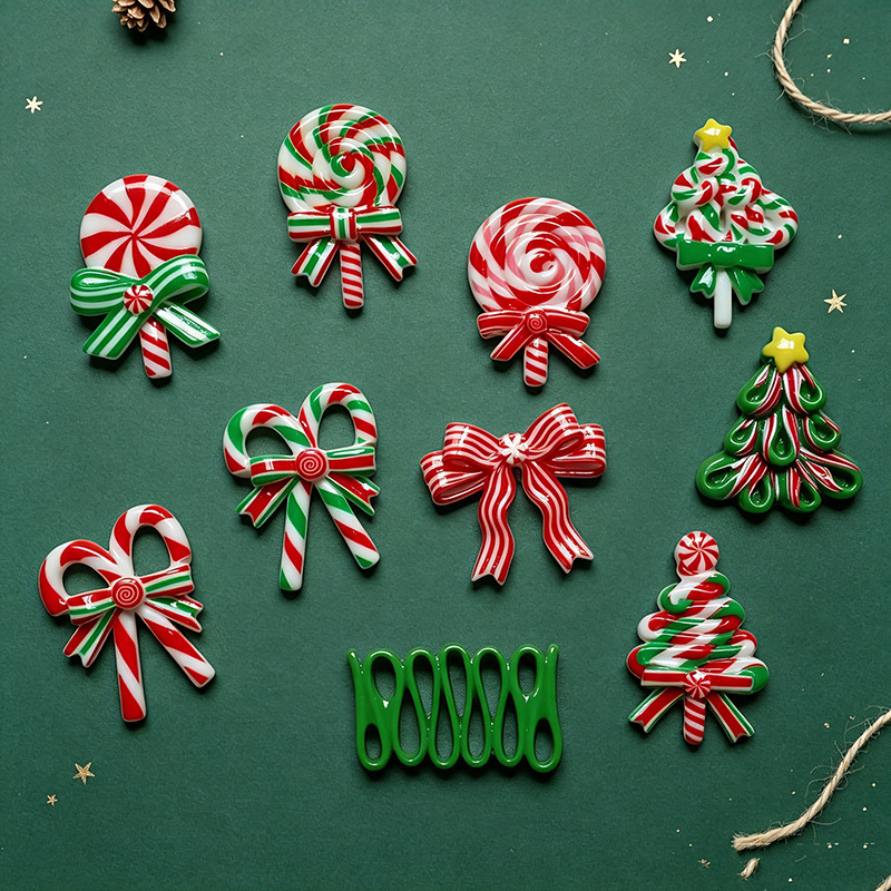 5pcs Christmas Resin Accessori - Gold 6138 评论和价格